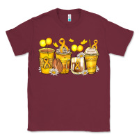 Burgundy childhood cancer coffee cups Classic Tee - Zillion Design Studio