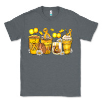 Charcoal Heather childhood cancer coffee cups Classic Tee - Zillion Design Studio