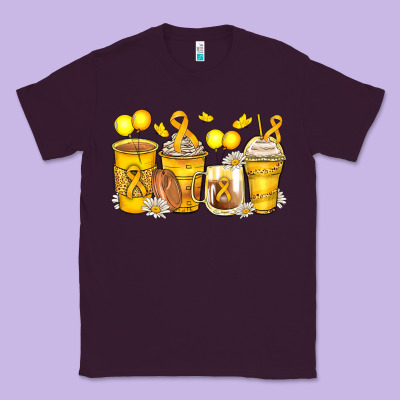 Childhood Cancer Coffee Cups Classic Tee Designed By Zillion Design Studio