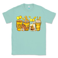 Seafoam childhood cancer coffee cups Classic Tee - Zillion Design Studio