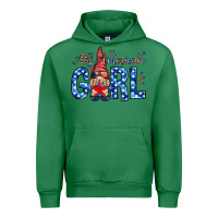Emerald all american girl with gnome Urban Hoodie - NancyCooperArtShop