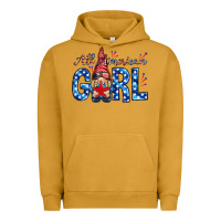 Pigment Peanut Butter all american girl with gnome Urban Hoodie - NancyCooperArtShop