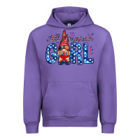 Tulip all american girl with gnome Urban Hoodie - NancyCooperArtShop