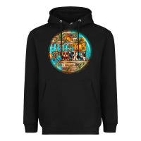 Black hello pumpkin earrings Heavyweight Hoodie - BundleAndBundleShop