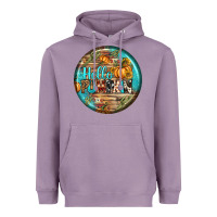 Lavender hello pumpkin earrings Heavyweight Hoodie - BundleAndBundleShop