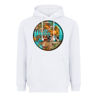 White hello pumpkin earrings Heavyweight Hoodie - BundleAndBundleShop