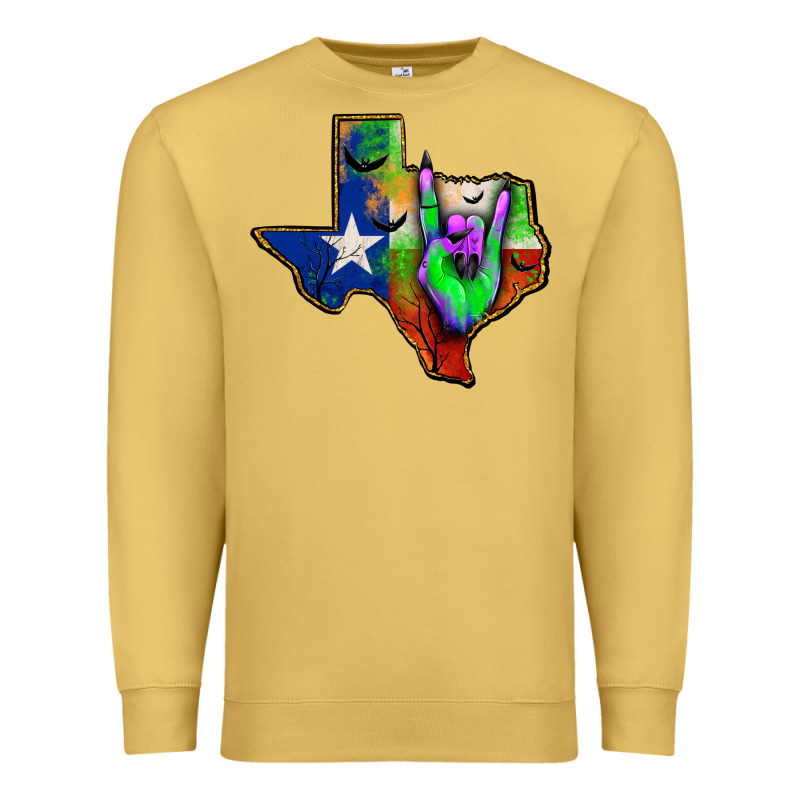 Texas Map Halloween Premium Sweatshirt by JahusDesignShop | Teevron
