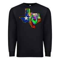 Black texas map halloween Premium Sweatshirt - JahusDesignShop
