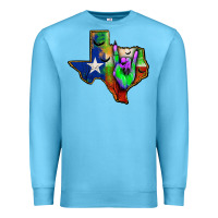 Ocean Blue texas map halloween Premium Sweatshirt - JahusDesignShop