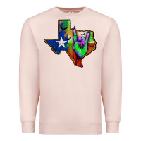 Pale Pink texas map halloween Premium Sweatshirt - JahusDesignShop