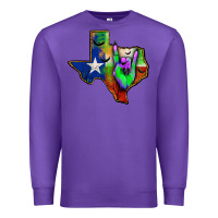 Purple texas map halloween Premium Sweatshirt - JahusDesignShop