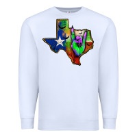 White texas map halloween Premium Sweatshirt - JahusDesignShop