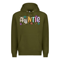 Army Green auntie Premium Hoodie - MaliasSmallBusiness