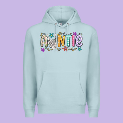 Auntie Premium Hoodie Designed By Maliassmallbusiness