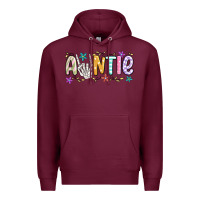 Burgundy auntie Premium Hoodie - MaliasSmallBusiness