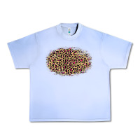 Grape Ice leopard pattern Urban Heavy Tee - RanaPortraitStore