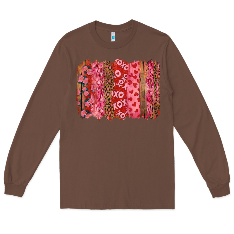 Valentine's Day Xoxo Brushstroke Long Sleeve Tee by RanaPortraitStore | Teevron