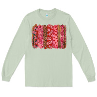Matcha valentine's day xoxo brushstroke Long Sleeve Tee - RanaPortraitStore