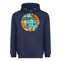 Navy pumpkin spice and everythink nice earrings Heavyweight Hoodie - BundleAndBundleShop