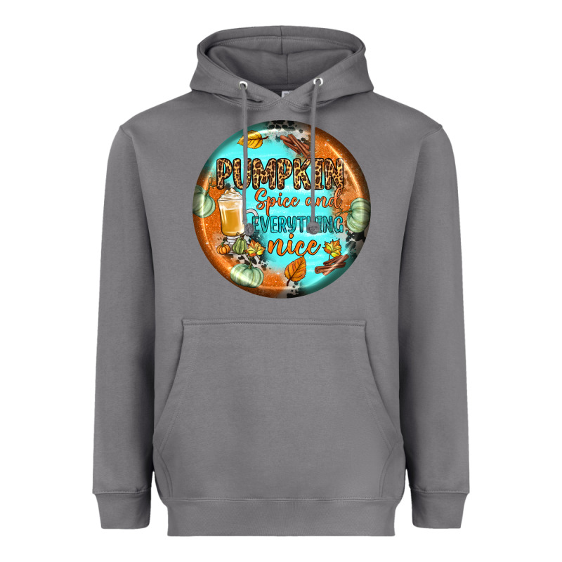 Pumpkin Spice And Everythink Nice Earrings Heavyweight Hoodie by BundleAndBundleShop | Teevron