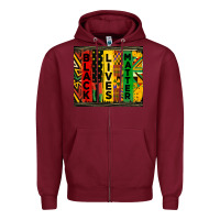 Burgundy black lives matter tumbler Zipper Hoodie - HRA Design Shop