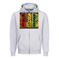 Heather Grey black lives matter tumbler Zipper Hoodie - HRA Design Shop