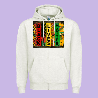 Black Lives Matter Tumbler Zipper Hoodie Designed By Hra Design Shop