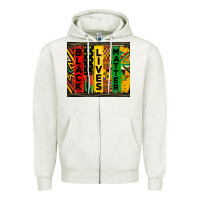 Oatmeal Heather black lives matter tumbler Zipper Hoodie - HRA Design Shop