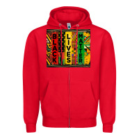 Red black lives matter tumbler Zipper Hoodie - HRA Design Shop