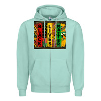 Seafoam black lives matter tumbler Zipper Hoodie - HRA Design Shop