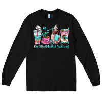 Black certified medical assistant coffee cup Long Sleeve Tee - AdoDesignShop