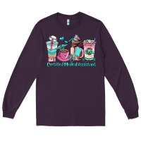 Plum certified medical assistant coffee cup Long Sleeve Tee - AdoDesignShop