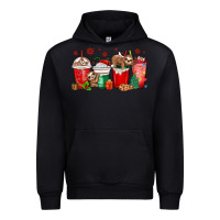 Black christmas sloth coffee cups Urban Hoodie - MaliasSmallBusiness