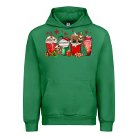 Emerald christmas sloth coffee cups Urban Hoodie - MaliasSmallBusiness