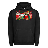 Pigment Black christmas sloth coffee cups Urban Hoodie - MaliasSmallBusiness