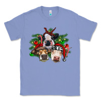 Colony Blue christmas cows with tree Classic Tee - RanaPortraitStore