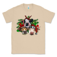 Mushroom christmas cows with tree Classic Tee - RanaPortraitStore