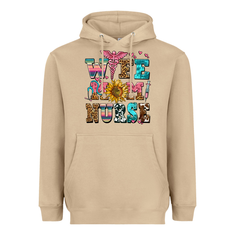 Wife Mom Nurse Heavyweight Hoodie by AdoDesignShop | Teevron