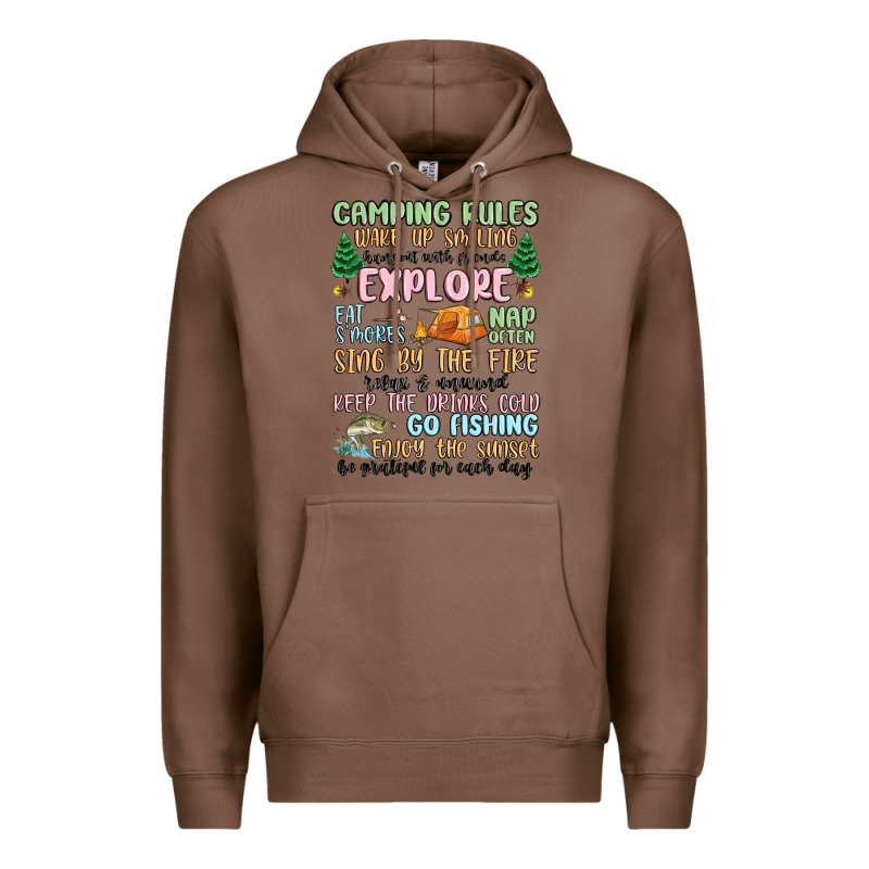 Camping Rules Premium Hoodie by MaliasSmallBusiness | Teevron
