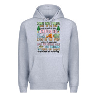 Heather Grey camping rules Premium Hoodie - MaliasSmallBusiness