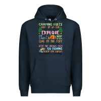 Navy camping rules Premium Hoodie - MaliasSmallBusiness