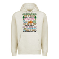 Oatmeal Heather camping rules Premium Hoodie - MaliasSmallBusiness