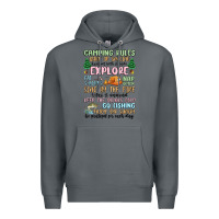 Rock camping rules Premium Hoodie - MaliasSmallBusiness