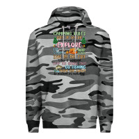 Slate Camo camping rules Premium Hoodie - MaliasSmallBusiness