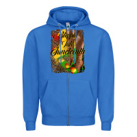 True Royal steppin'  into juneteenth Zipper Hoodie - HRA Design Shop