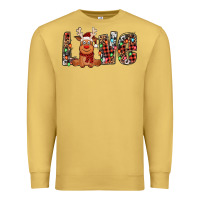 Antique Gold love christmas reindeer Premium Sweatshirt - Jasminsmagicworld