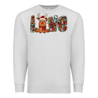 Dove Grey love christmas reindeer Premium Sweatshirt - Jasminsmagicworld