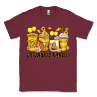 Burgundy childhood cancer coffee cups Classic Tee - Zillion Design Studio