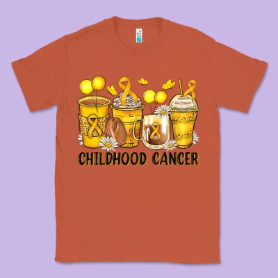 Childhood Cancer Coffee Cups Classic Tee Designed By Zillion Design Studio