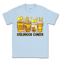 Dusty Blue childhood cancer coffee cups Classic Tee - Zillion Design Studio